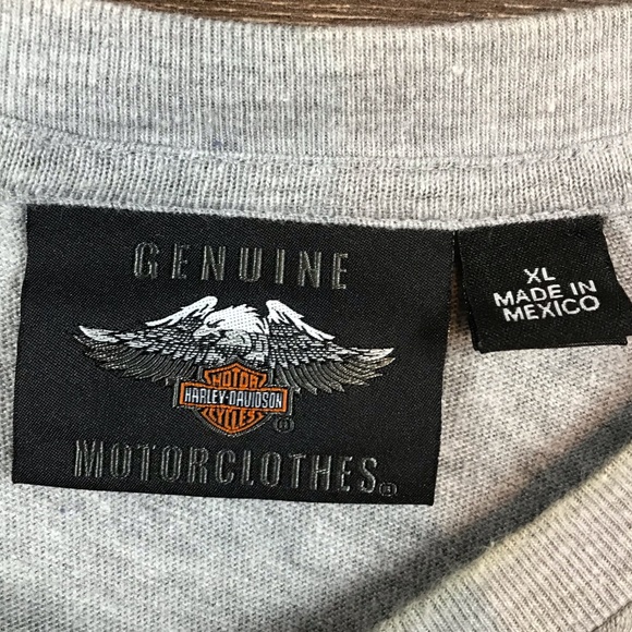 Harley-Davidson Motorcycles Men’s Genuine Gray Motor Skull T-Shirt Size XL - Picture 5 of 6